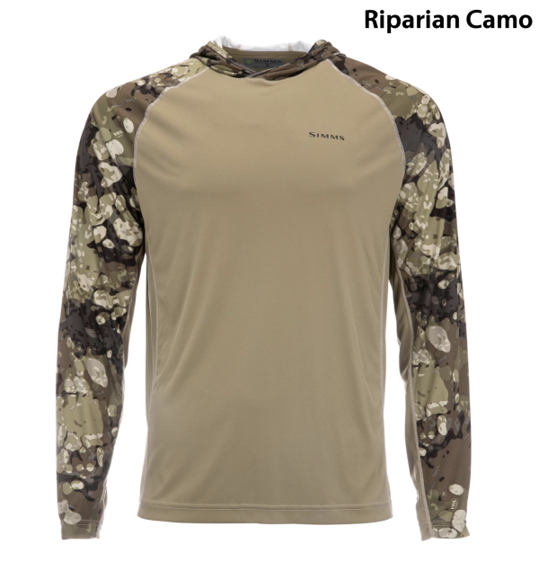 Simms Bugstopper Solarflex Hoody Riparian Camo Simms Bugstopper Solarflex Hoody Riparian Camo